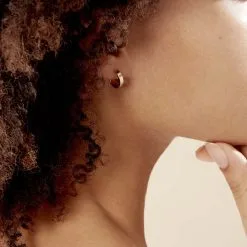 Histoire D'Or Créoles Cody Or Jaune -Boucles d'oreilles pendantes Soldes Boutique B3OFJW0956 model1