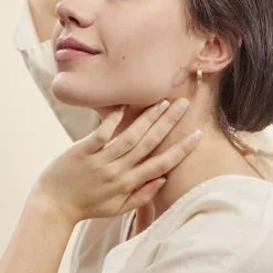 Histoire D'Or Créoles Ugenie Or Jaune -Boucles d'oreilles pendantes Soldes Boutique B3OFJW0960 model0