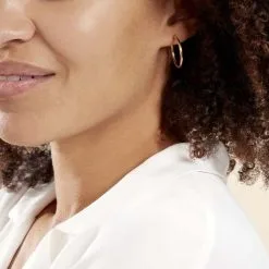 Histoire D'Or Créoles Youri Or Jaune -Boucles d'oreilles pendantes Soldes Boutique B3OFJW0965 model0