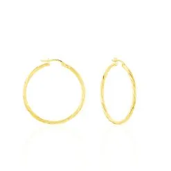 Histoire D'Or Créoles Youri Or Jaune