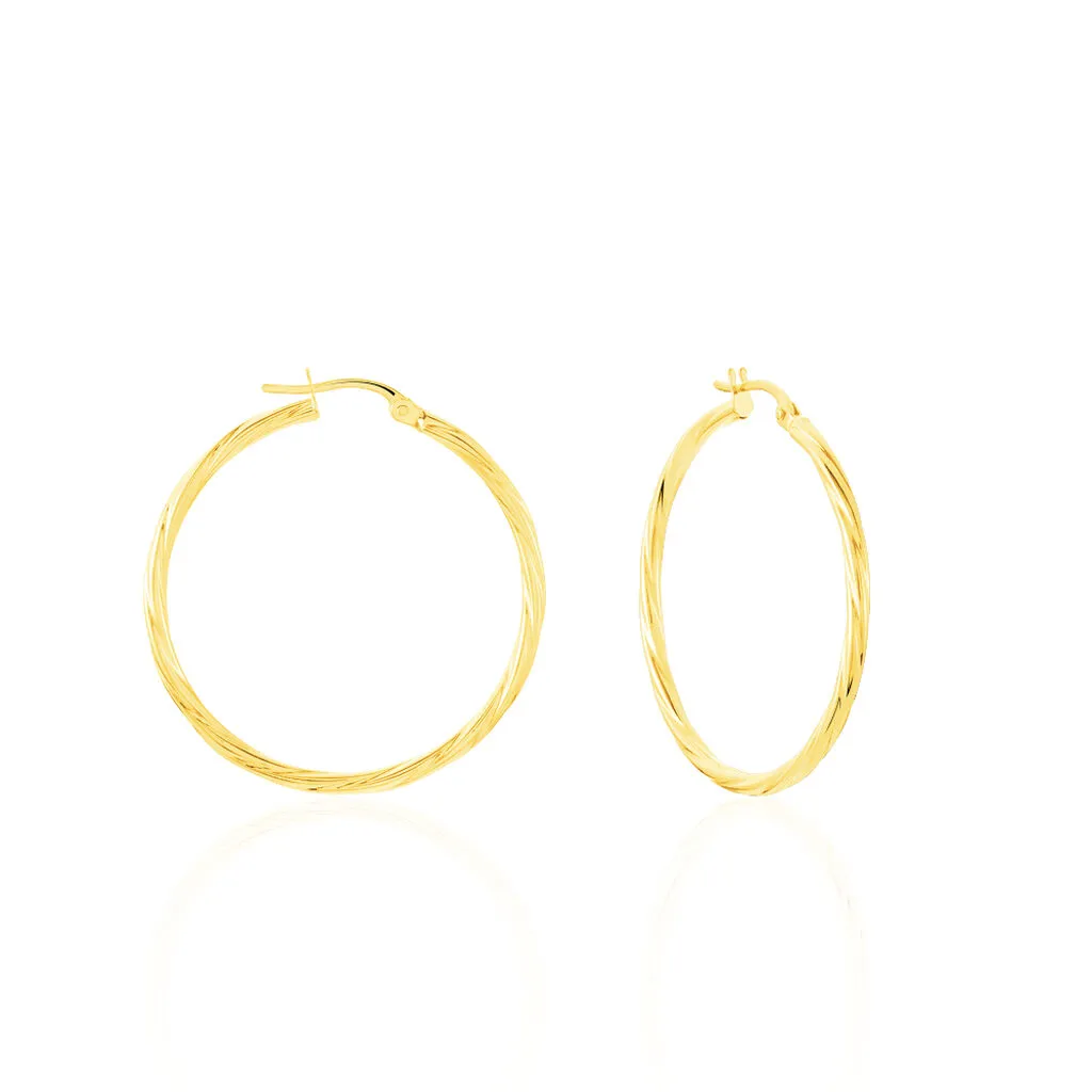 Histoire D'Or Créoles Youri Or Jaune 1 Histoire D'Or Créoles Youri Or Jaune