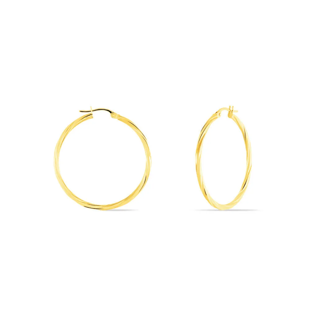 Histoire D'Or Créoles Youri Or Jaune 3 Histoire D'Or Créoles Youri Or Jaune – Image 3