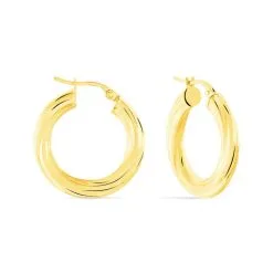 Histoire D'Or Créoles Yori Or Jaune -Boucles d'oreilles pendantes Soldes Boutique B3OFJW0973 view2