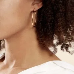 Histoire D'Or Créoles Verania Or Jaune -Boucles d'oreilles pendantes Soldes Boutique B3OFJW0995 model1