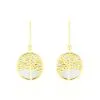 Histoire D'Or Boucles D'oreilles Pendantes Noamie Or Jaune Nacre