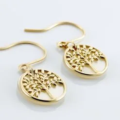 Histoire D'Or Boucles D'oreilles Pendantes Noamie Or Jaune Nacre -Boucles d'oreilles pendantes Soldes Boutique B3OFJX2010 view2