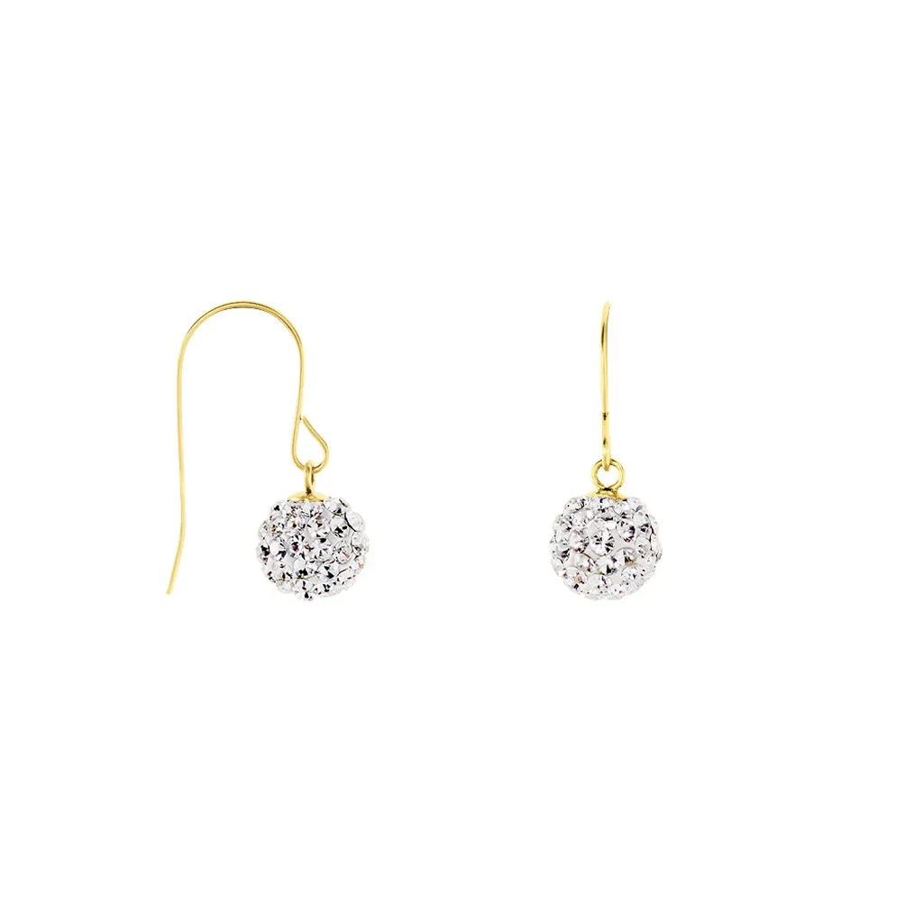 Histoire D'Or Boucles D'oreilles Pendantes Or Jaune Fidelia Cristal 2 Histoire D'Or Boucles D'oreilles Pendantes Or Jaune Fidelia Cristal – Image 2