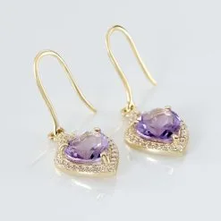 Histoire D'Or Boucles D'oreilles Pendantes Rosaline Or Jaune Amethyste Et Oxyde 6 Histoire D'Or Boucles D'oreilles Pendantes Rosaline Or Jaune Amethyste Et Oxyde -Boucles d'oreilles pendantes Soldes Boutique B3OFJYI117 view2