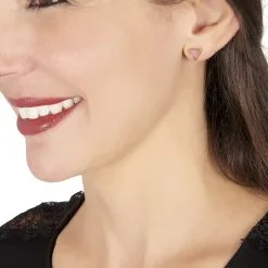 Histoire D'Or Boucles D'oreilles Puces Juliete Or Jaune Amethyste -Boucles d'oreilles pendantes Soldes Boutique B3OFJYI170 model0