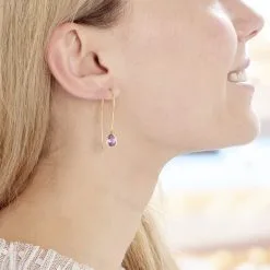 Histoire D'Or Créoles Phie Poire Or Jaune Amethyste 9 Histoire D'Or Créoles Phie Poire Or Jaune Amethyste -Boucles d'oreilles pendantes Soldes Boutique B3OFJYI180 model0