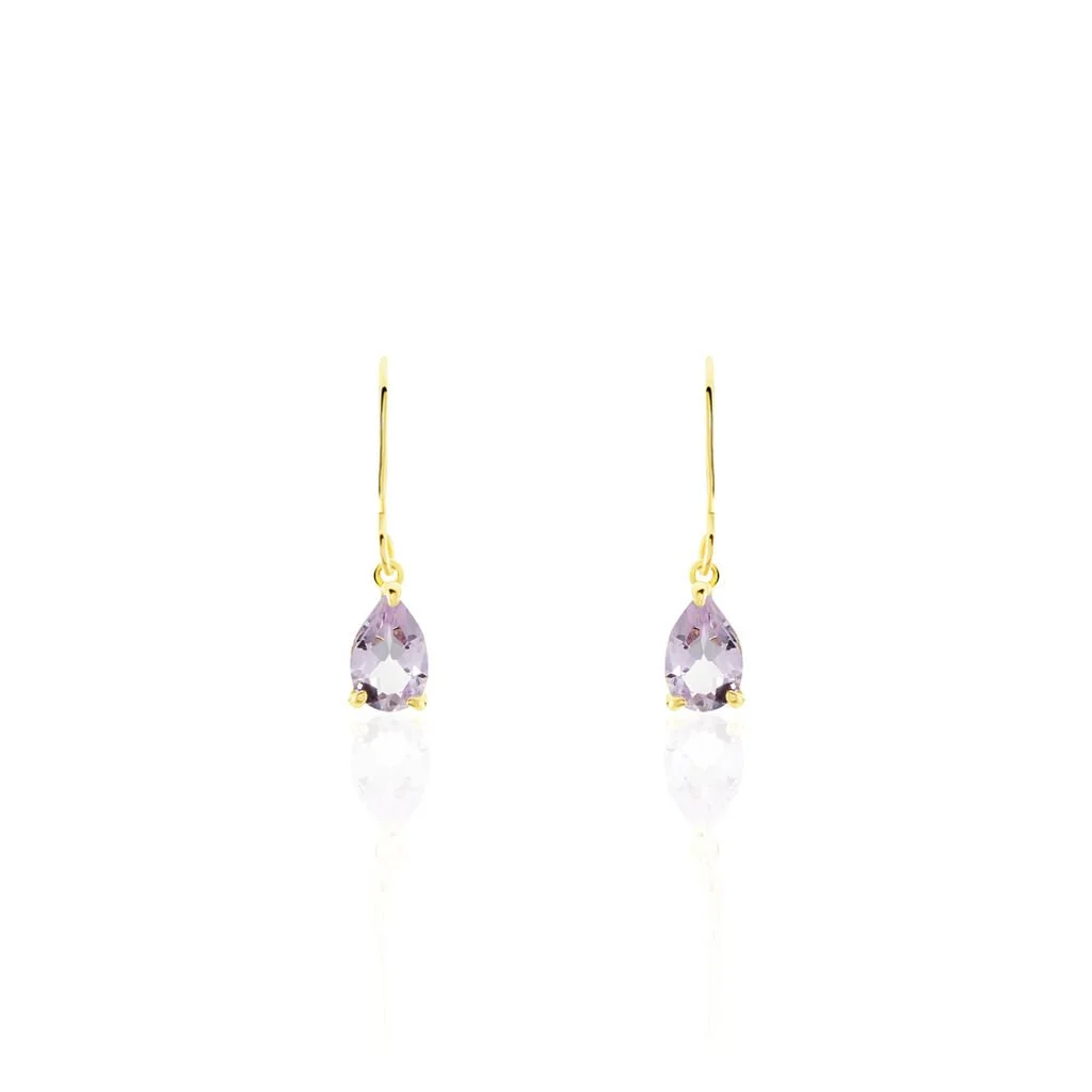 Histoire D'Or Boucles D'oreilles Pendantes Kalyne Or Jaune Amethyste 1 Histoire D'Or Boucles D'oreilles Pendantes Kalyne Or Jaune Amethyste