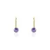 Histoire D'Or Boucles D'oreilles Pendantes Or Jaune Zoe Améthyste