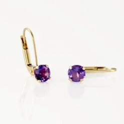 Histoire D'Or Boucles D'oreilles Pendantes Or Jaune Zoe Améthyste -Boucles d'oreilles pendantes Soldes Boutique B3OFJYI190 view2