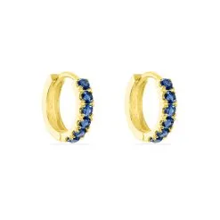 Histoire D'Or Créoles Andgelina Rondes Or Jaune Oxyde De Zirconium