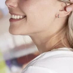 Histoire D'Or Créoles Andgelina Rondes Or Jaune Oxyde De Zirconium -Boucles d'oreilles pendantes Soldes Boutique B3OFJZB116 model0