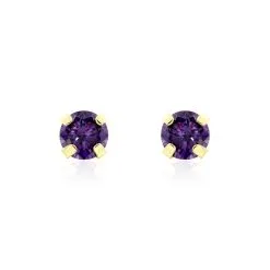 Histoire D'Or Boucles D'oreilles Puces Or Jaune Oxyde De Zirconium