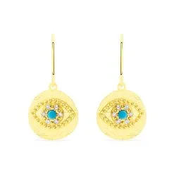 Histoire D'Or Boucles D'oreilles Pendantes Firmine Or Jaune Oxyde De Zirconium