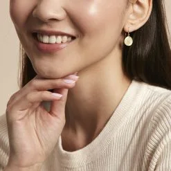 Histoire D'Or Boucles D'oreilles Pendantes Firmine Or Jaune Oxyde De Zirconium -Boucles d'oreilles pendantes Soldes Boutique B3OFJZT002 model0