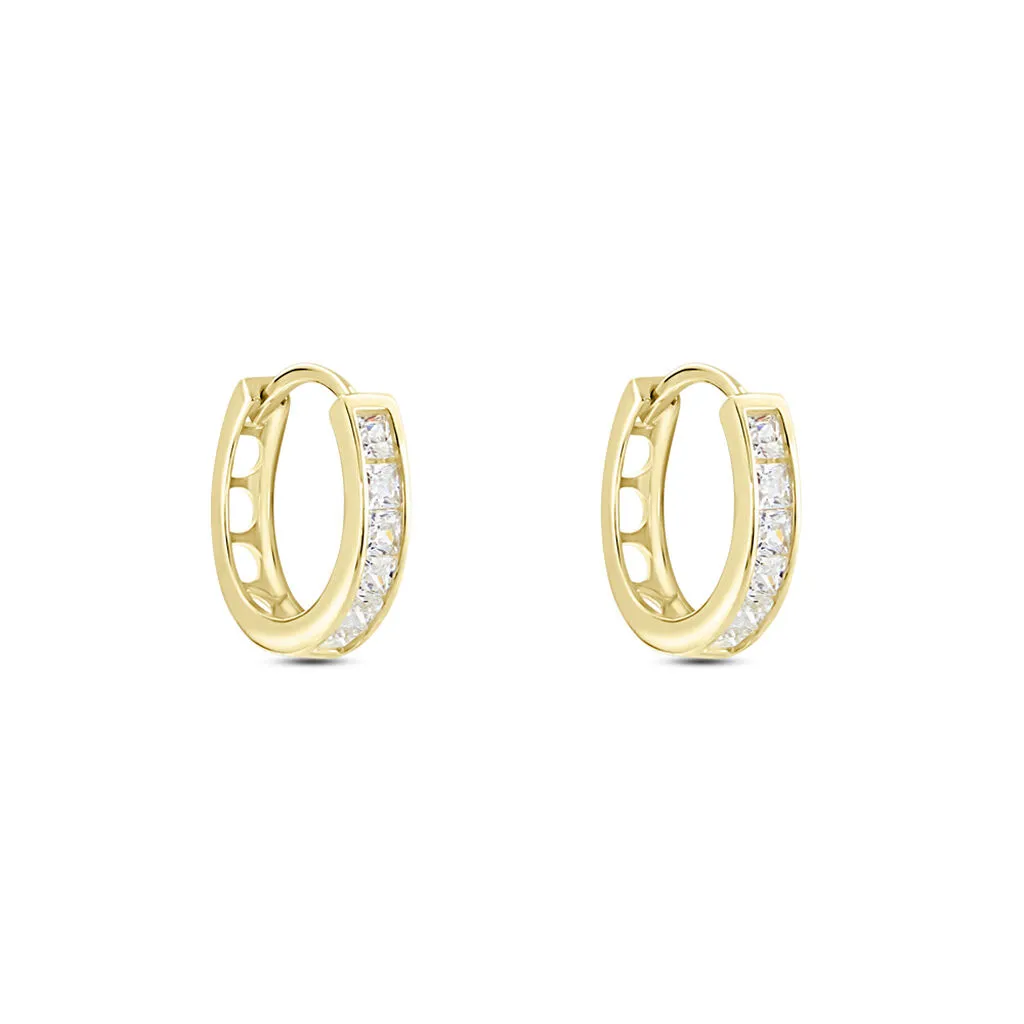 Histoire D'Or Créoles Ivria Or Jaune Oxyde De Zirconium 2 Histoire D'Or Créoles Ivria Or Jaune Oxyde De Zirconium – Image 2