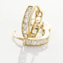 Histoire D'Or Créoles Ivria Or Jaune Oxyde De Zirconium 7 Histoire D'Or Créoles Ivria Or Jaune Oxyde De Zirconium -Boucles d'oreilles pendantes Soldes Boutique B3OFJZW153 view2