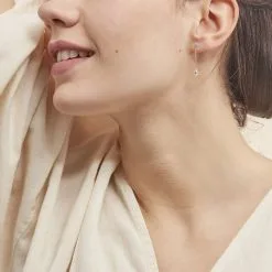 Histoire D'Or Boucles D'oreilles Pendantes Regane Or Jaune Oxyde De Zirconium -Boucles d'oreilles pendantes Soldes Boutique B3OFJZW154 model0