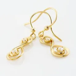 Histoire D'Or Boucles D'oreilles Pendantes Ademar Or Jaune Oxyde De Zirconium 6 Histoire D'Or Boucles D'oreilles Pendantes Ademar Or Jaune Oxyde De Zirconium -Boucles d'oreilles pendantes Soldes Boutique B3OFJZW394 view2