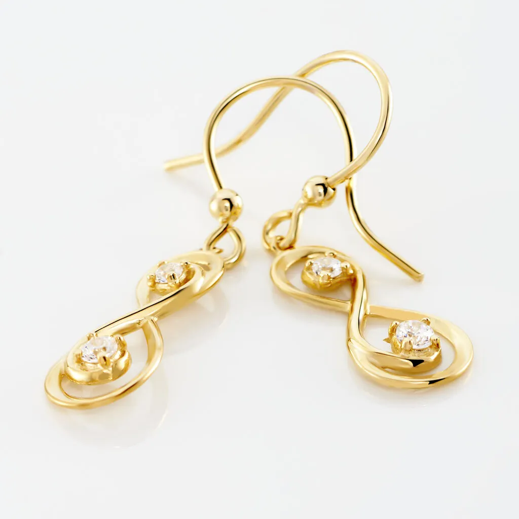Histoire D'Or Boucles D'oreilles Pendantes Ademar Or Jaune Oxyde De Zirconium 3 Histoire D'Or Boucles D'oreilles Pendantes Ademar Or Jaune Oxyde De Zirconium – Image 3