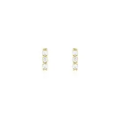Histoire D'Or Boucles D'oreilles Puces Youssa Barrettes Or Jaune Oxyde De Zirconium