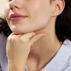 Histoire D'Or Boucles D'oreilles Puces Youssa Barrettes Or Jaune Oxyde De Zirconium -Boucles d'oreilles pendantes Soldes Boutique B3OFJZW398 model0