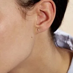 Histoire D'Or Boucles D'oreilles Puces Youssa Barrettes Or Jaune Oxyde De Zirconium -Boucles d'oreilles pendantes Soldes Boutique B3OFJZW398 model1