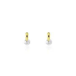 Histoire D'Or Boucles D'oreilles Pendantes Clementa Or Jaune Oxyde De Zirconium