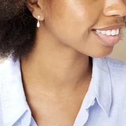 Histoire D'Or Boucles D'oreilles Pendantes Reiko Or Jaune Oxyde De Zirconium -Boucles d'oreilles pendantes Soldes Boutique B3OFJZW459 model0