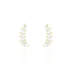 Histoire D'Or Bijoux D'oreilles Resa Or Jaune Oxyde De Zirconium