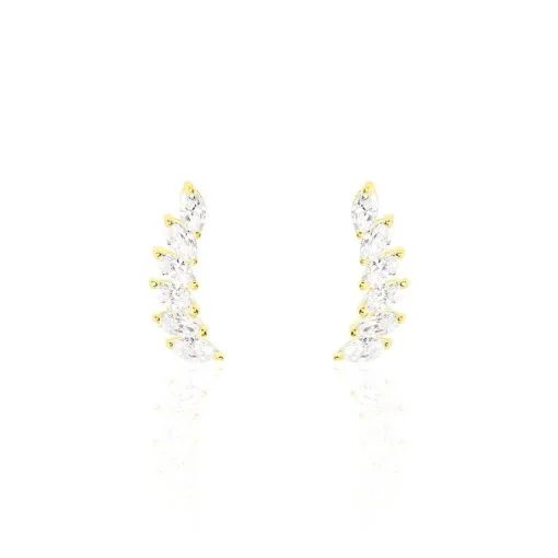 Histoire D'Or Bijoux D'oreilles Resa Or Jaune Oxyde De Zirconium -Boucles d'oreilles pendantes Soldes Boutique B3OFJZW506 master