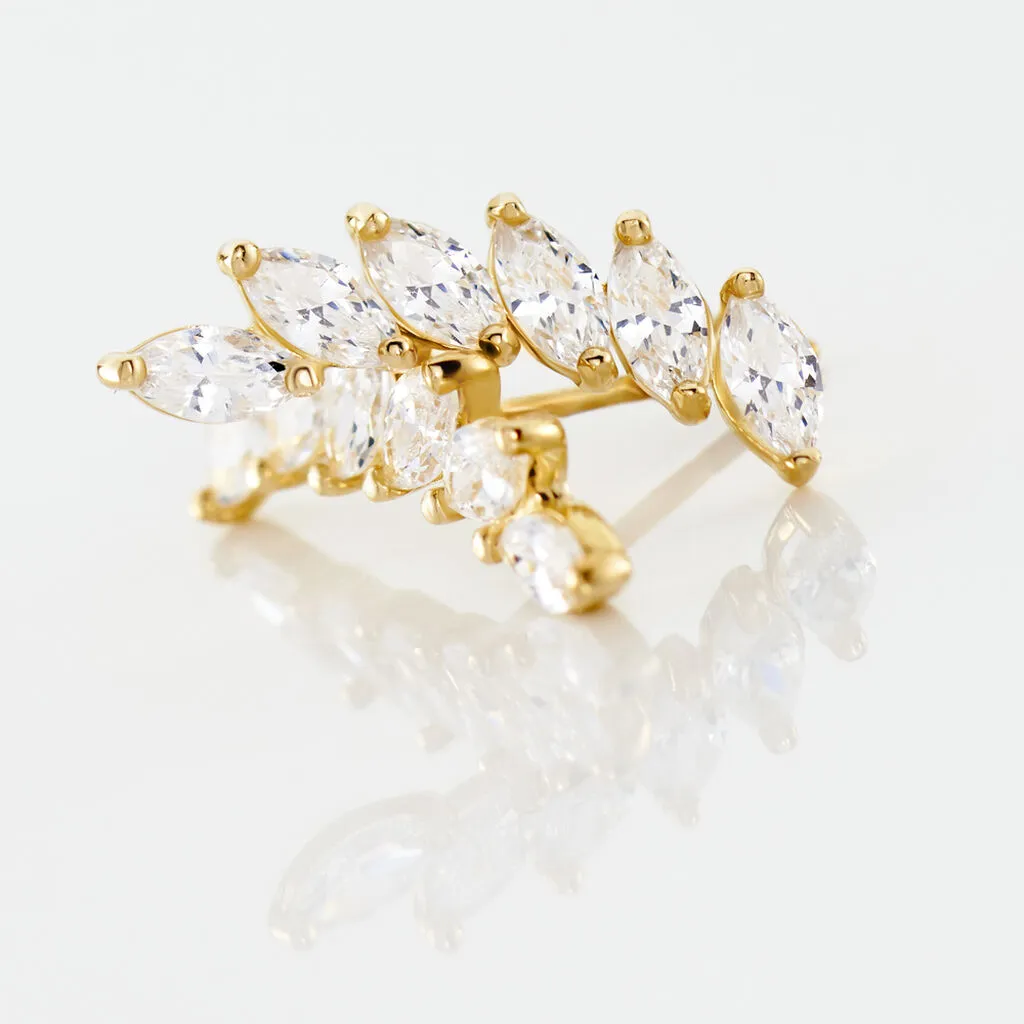 Histoire D'Or Bijoux D'oreilles Resa Or Jaune Oxyde De Zirconium 3 Histoire D'Or Bijoux D'oreilles Resa Or Jaune Oxyde De Zirconium – Image 3