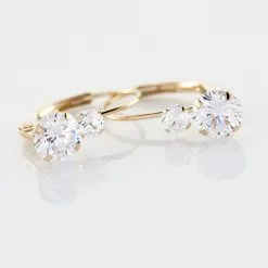 Histoire D'Or Boucles D'oreilles Pendantes Gulbeyaz Or Jaune Oxyde De Zirconium 6 Histoire D'Or Boucles D'oreilles Pendantes Gulbeyaz Or Jaune Oxyde De Zirconium -Boucles d'oreilles pendantes Soldes Boutique B3OFJZW517 view2