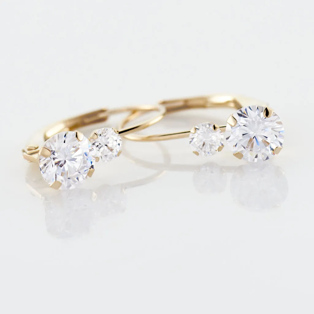 Histoire D'Or Boucles D'oreilles Pendantes Gulbeyaz Or Jaune Oxyde De Zirconium 3 Histoire D'Or Boucles D'oreilles Pendantes Gulbeyaz Or Jaune Oxyde De Zirconium – Image 3