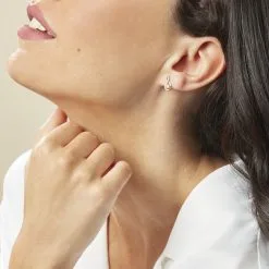 Histoire D'Or Boucles D'oreilles Pendantes Evana Or Jaune Oxyde De Zirconium -Boucles d'oreilles pendantes Soldes Boutique B3OFJZW557 model0