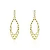 Histoire D'Or Boucles D'oreilles Pendantes Or Jaune Valeriano Oxydes De Zirconium
