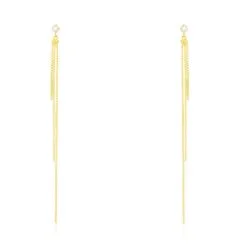 Histoire D'Or Boucles D'oreilles Pendantes Carrine Or Jaune Oxyde De Zirconium