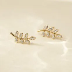 Histoire D'Or Boucles D'oreilles Puces Ael Or Jaune Oxyde De Zirconium -Boucles d'oreilles pendantes Soldes Boutique B3OFJZW628 view3