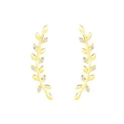 Histoire D'Or Bijoux D'oreilles Eloiza Or Jaune Oxyde De Zirconium