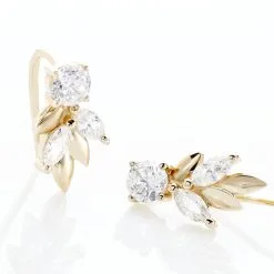 Histoire D'Or Bijoux D'oreilles Alexine Or Jaune Oxyde De Zirconium -Boucles d'oreilles pendantes Soldes Boutique B3OFJZW792 view2