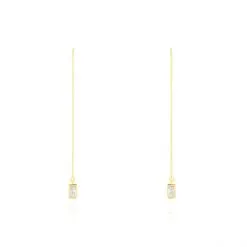 Histoire D'Or Boucles D'oreilles Pendantes Ginna Or Jaune Oxyde De Zirconium
