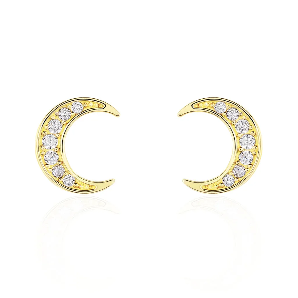 Histoire D'Or Boucles D'oreilles Pendantes Francoise-marie Lune Or Jaune Oxyde 1 Histoire D'Or Boucles D'oreilles Pendantes Francoise-marie Lune Or Jaune Oxyde