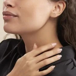 Histoire D'Or Boucles D'oreilles Pendantes Edmee Cercle Or Jaune Oxyde De Zirconium -Boucles d'oreilles pendantes Soldes Boutique B3OFJZW824 model0