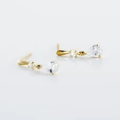 Histoire D'Or Boucles D'oreilles Pendantes Goutte Or Jaune Oxyde De Zirconium -Boucles d'oreilles pendantes Soldes Boutique B3OFJZW833 view2