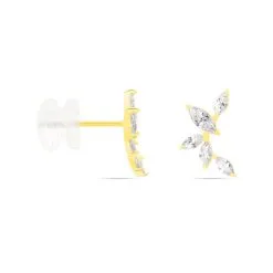 Histoire D'Or Boucles D'oreilles Barrettes Youssa Barrettes 5 Or Jaune Oxydes -Boucles d'oreilles pendantes Soldes Boutique B3OFJZW8840 view1