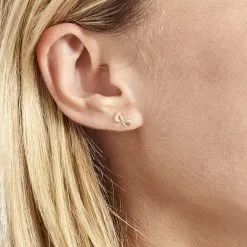 Histoire D'Or Boucles D'oreilles Or Jaune Vienne Oxydes -Boucles d'oreilles pendantes Soldes Boutique B3OFJZW904 model0