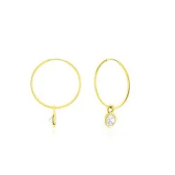 Histoire D'Or Créoles Grisel Or Jaune Oxyde